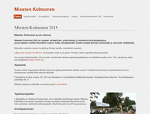 Tablet Screenshot of miestenkolmonen.net